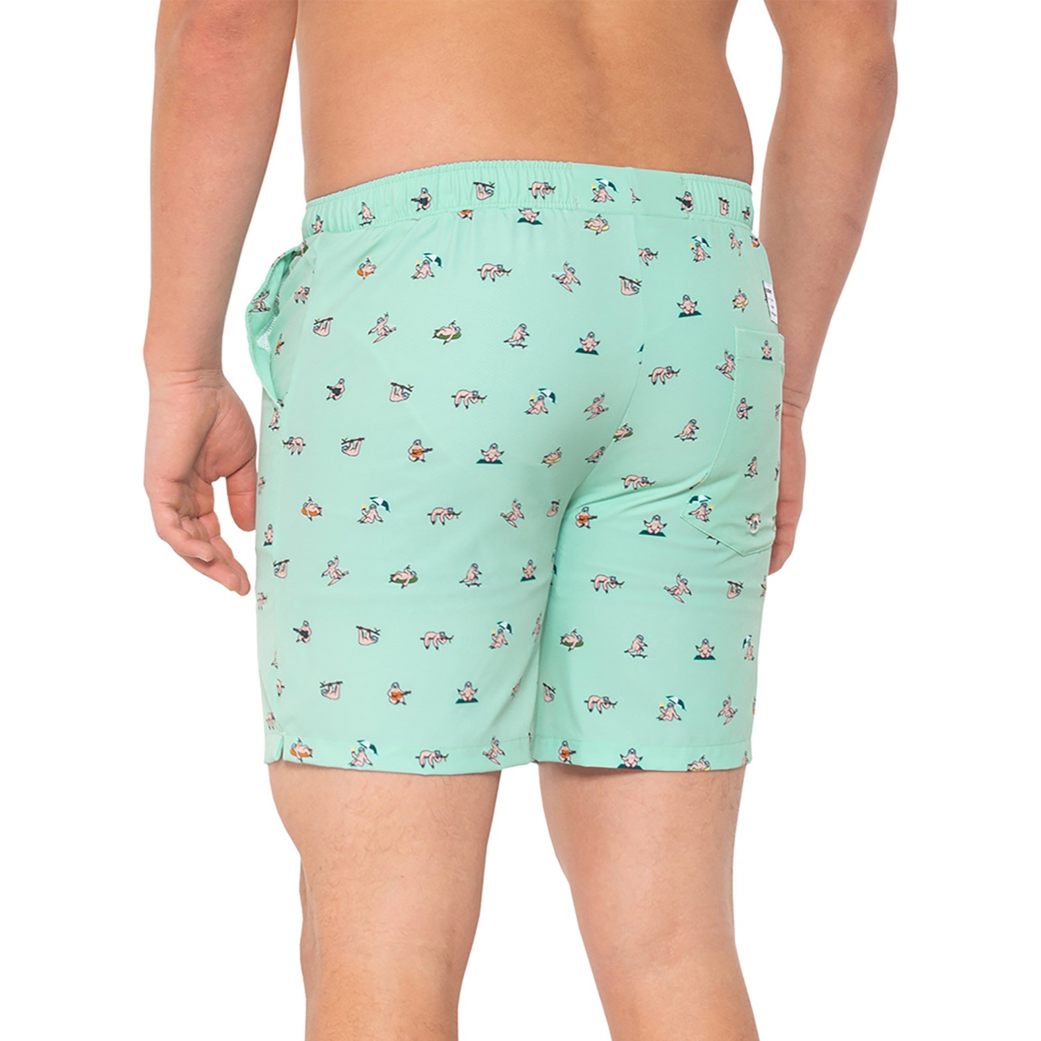 sloth swim trunks