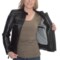8847C_4 Mossi Adventure Leather Motorcycle Jacket (For Women)