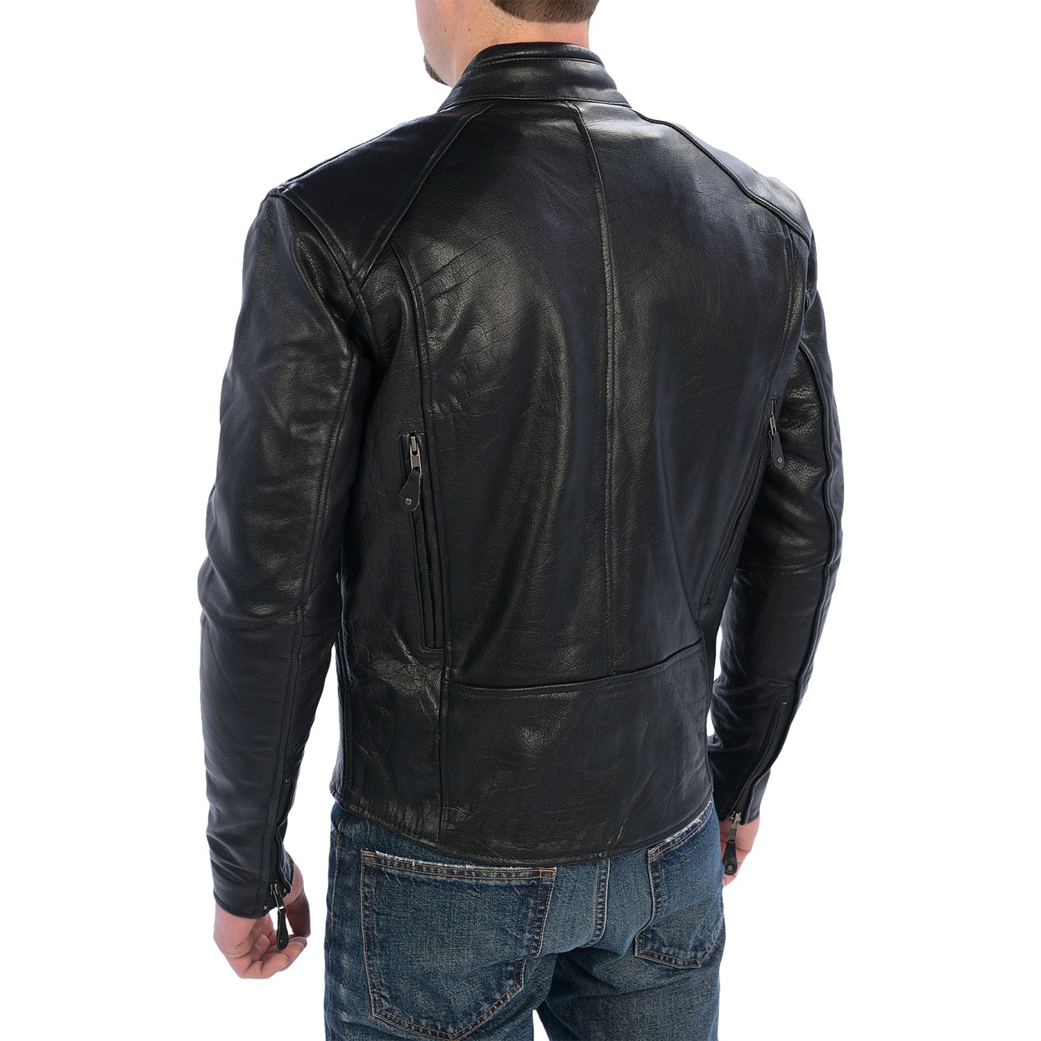 Mossi Cruiser Premium Leather Jacket (For Men) 8847F - Save 36%