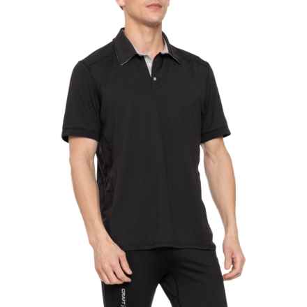 MOTION Cloud Plus Polo Shirt - Short Sleeve in Black Onyx