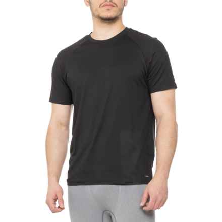 MOTION Cloud Plus Raglan Core Crew Neck T-Shirt - Short Sleeve in Black Onyx