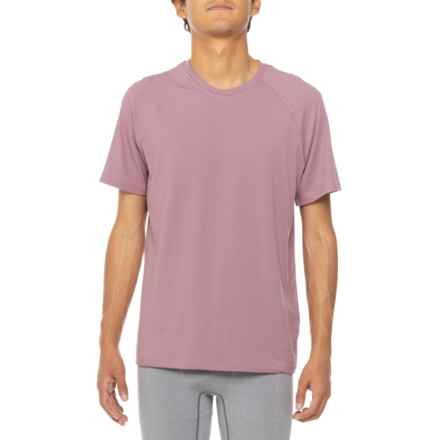 MOTION Cloud Plus Raglan Core Crew Neck T-Shirt - Short Sleeve in Dusty Orchid