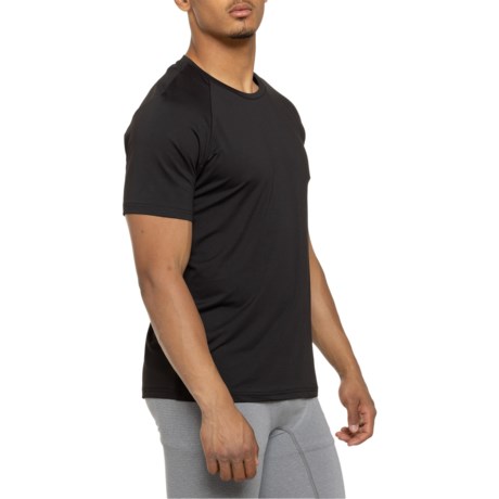 MOTION Double Collar T-Shirt - Short Sleeve in Black Onyx