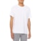MOTION Drop-Shoulder Active T-Shirt - Short Sleeve in White