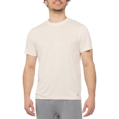 MOTION Pique Modal Core Crew Neck T-Shirt - Short Sleeve in Bone