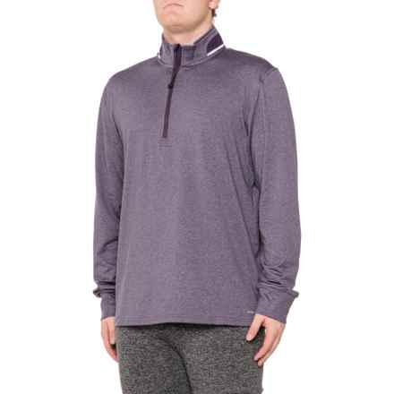 MOTION Timber Edge Shirt - Zip Neck, Long Sleeve in Boysenberry