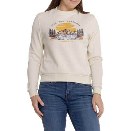 MOUNTAIN & ISLES Big Sun Lake Graphic Sweatshirt in Oatmeal Heather