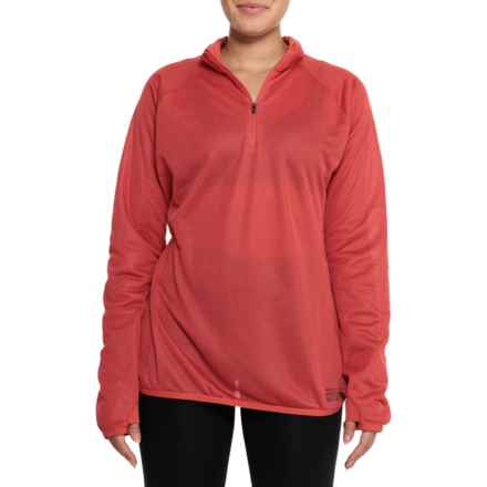 Mountain Hardwear Airmesh Shirt - Zip Neck, Long Sleeve in Calla