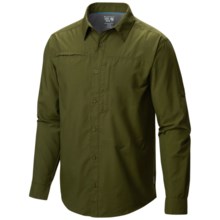 Mountain Hardwear Canyon Shirt - UPF 30, Roll-Up Long Sleeve (For Men) in Utility Green - Closeouts