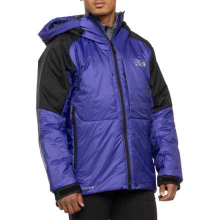 Mountain Hardwear Compressor Alpine Primaloft® Hooded Jacket - Insulated in Klein Blue, Black