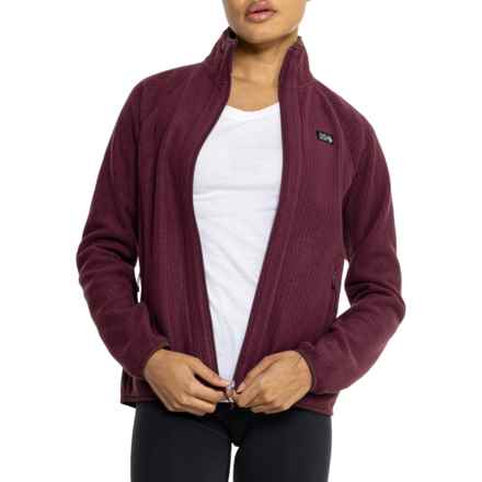 Mountain Hardwear Explore Fleece Jacket - Full Zip in Cocoa Red