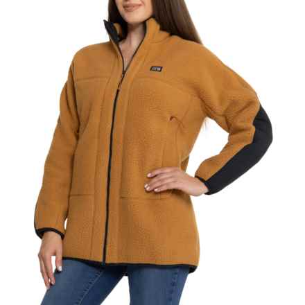 Mountain Hardwear HiCamp Fleece Long Jacket - Full Zip in Copper Clay