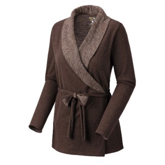Mountain Hardwear Sarafin Wrap Sweater - Wool, Recycled Materials (For Women) in Espresso