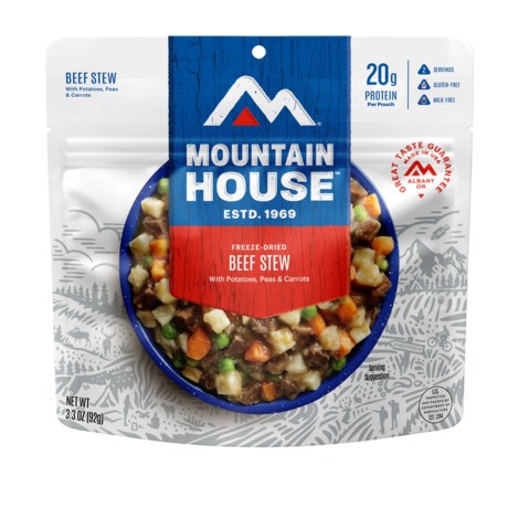 Mountain House Beef Stew Camp Meal - 2 Servings in Multi