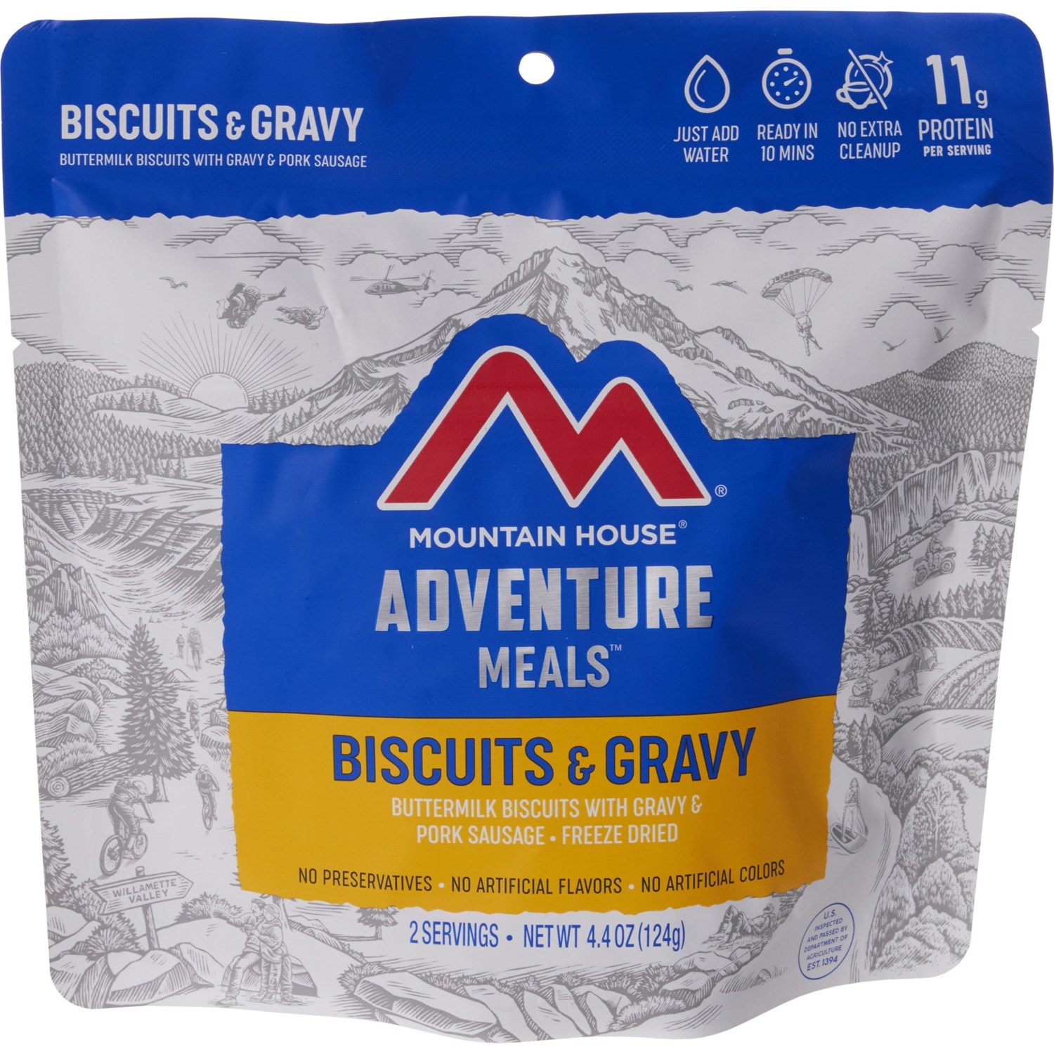 Mountain House Biscuits and Gravy Meal 2 Servings Save 23
