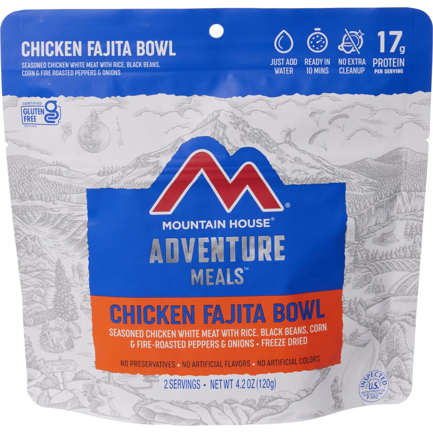 Mountain House Chicken Fajita Bowl Meal 2 Servings Save 21
