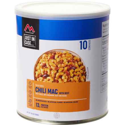Mountain House Chili Mac with Beef Meal Can - 10 Servings in Multi