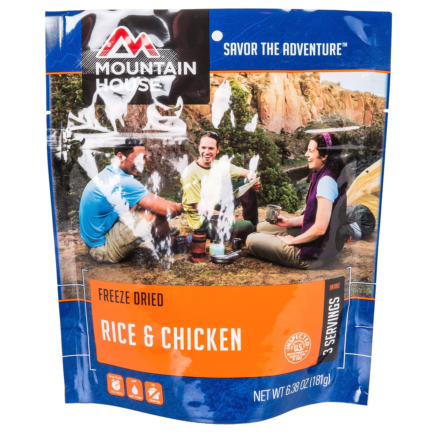 Mountain House Freeze Dried Rice And Chicken Meal 3 Servings In See Photo~p~100hc 99~1500.2 
