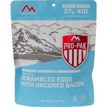 Mountain House Scrambled Eggs with Uncured Bacon Pro-Pak Meal - Single Serving in Multi