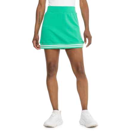 MOVE THEOLOGY Off Court Skort in Deep Mint/Core White