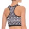 364VX_3 MSP by Miraclesuit Reversible Crop Sports Bra - Padded Cups, Racerback (For Women)