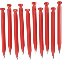 10-Pack MSR ABS-Engineered Plastic Anodized Aluminum Tip 6 Inch Dart Stakes