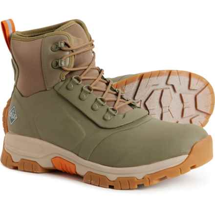 Muck Apex Lace-Up Boots - Waterproof, Insulated (For Men) in Olive