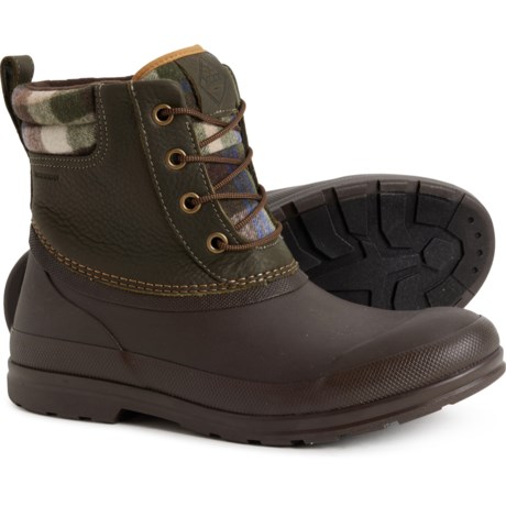 Muck Originals Duck Boots - Waterproof, Insulated, Leather (For Men) in Brown Plaid