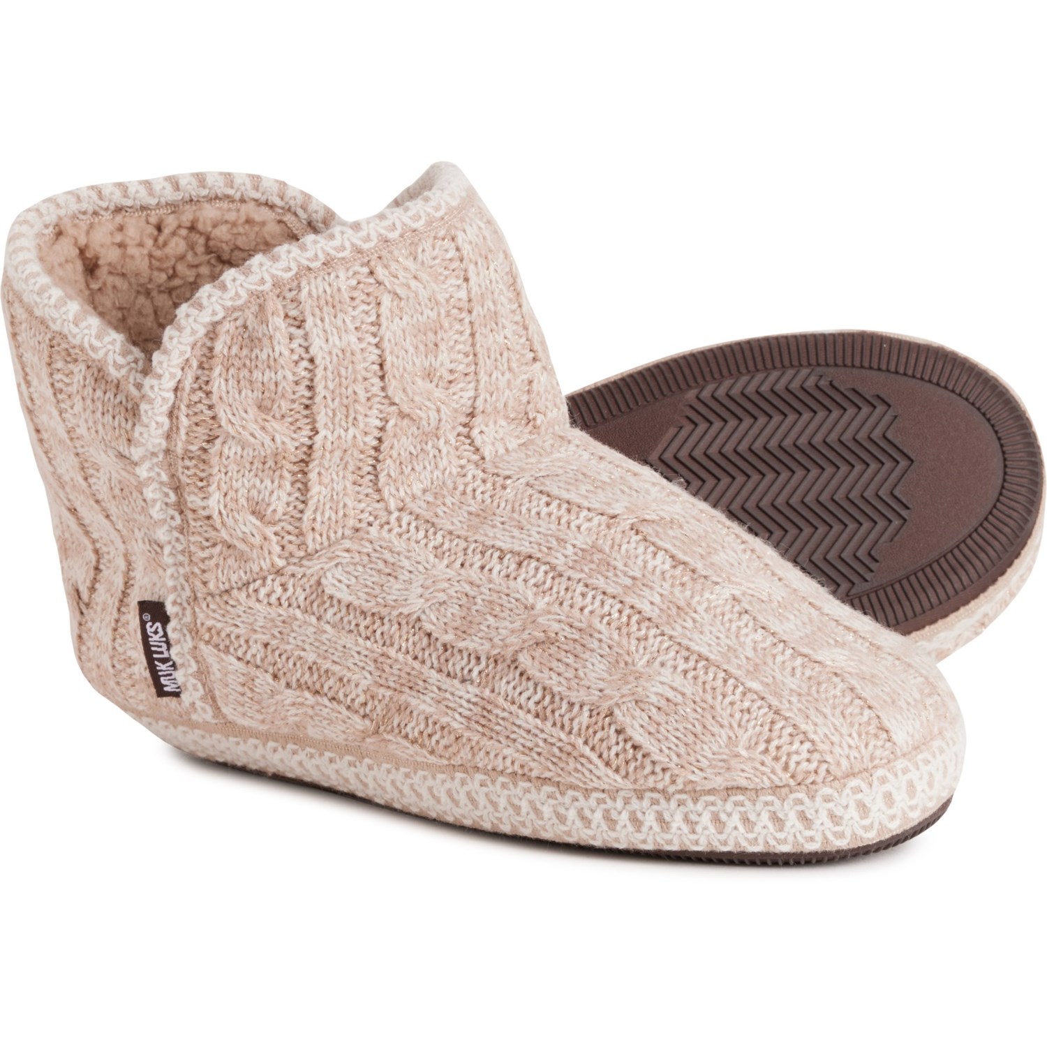 Muk luks women's leigh bootie slippers best sale