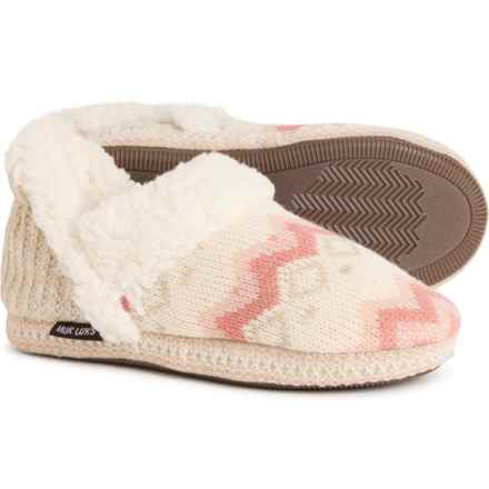 Muk Luks Magdalena Slippers (For Women) in Oatmeal