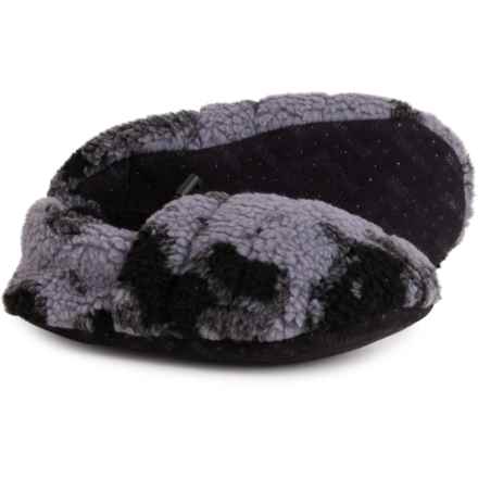 Muk Luks Quilted Sherpa Bootie Slippers (For Men) in Black Multi