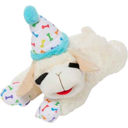 MultiPet Birthday Lambchop Dog Toy - 18” in Multi