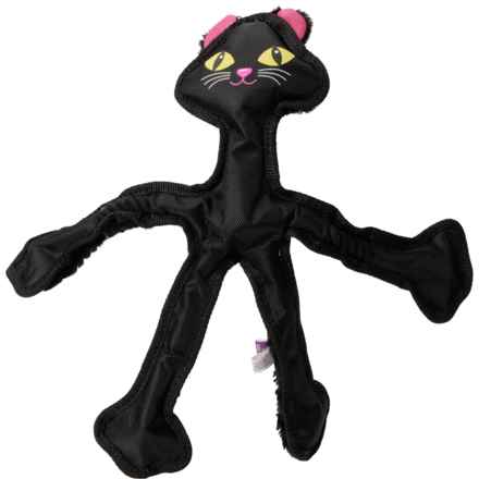 MultiPet Black Cat Skeleropes Dog Toy - Squeaker in Black Cat