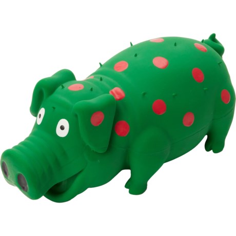 MultiPet Jumbo Globlet Pig Dog Toy - 12” in Green