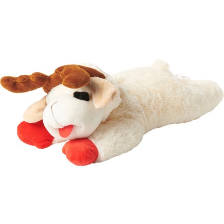 Multipet Plush Dog Toy, Lambchop, 10, White/Tan, Small