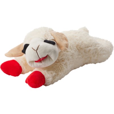 MultiPet Lamb Chop Plush Dog Toy 18 Squeaker Save 33