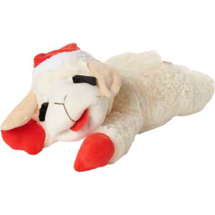MultiPet Lamb Chop® Plush Dog Toy - 18”, Squeaker in Santa Hat