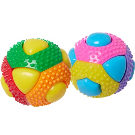 MultiPet Theo Squeaker Ball - 2-Pack, 3” in Multi