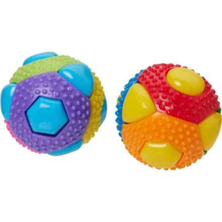 MultiPet Theo Squeaker Ball - 2-Pack, 3” in Multi