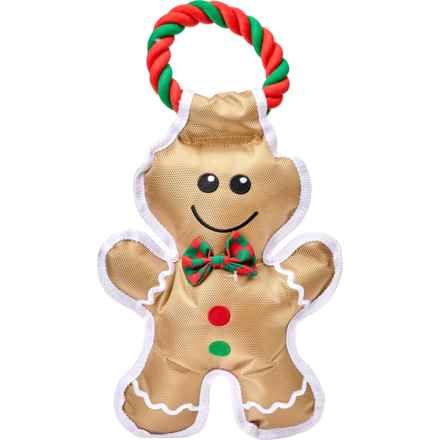 MultiPet Tug O’ Man Dog Toy - Squeaker in Gingerbread