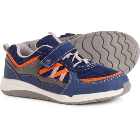 MUNCHKIN Toddler and Little Boys and Girls Becker Sneakers in Navy/Orange