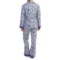 9848W_2 Munki Munki Printed Flannel Pajamas - Long Sleeve (For Women)