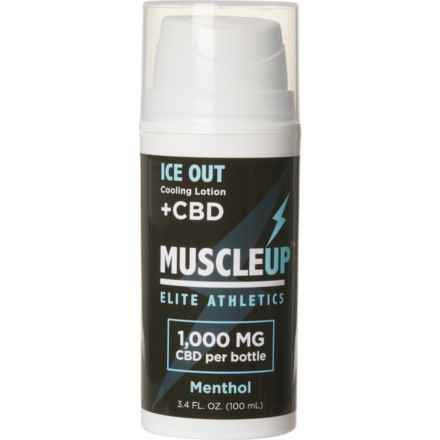 MuscleUp Ice Out Athletic Cooling Lotion - 3.4 oz., 1000 mg CBD, Menthol in Menthol