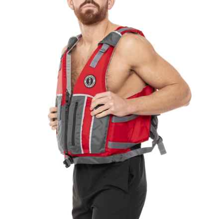 Mustang Survival Reflex Level 70 PFD Life Jacket (For Men) in Red/Gray