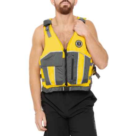 Mustang Survival Reflex Level 70 PFD Life Jacket (For Men) in Yellow/Gray