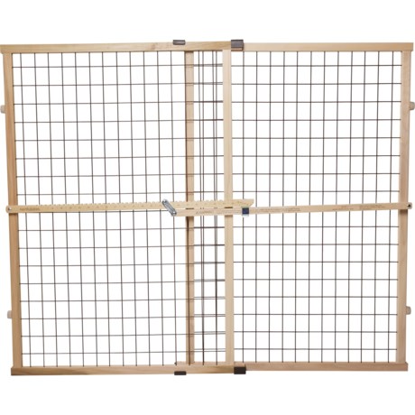 mypet Extra Tall and Wide Wire Mesh Pet Gate - 37x30-48” in Multi