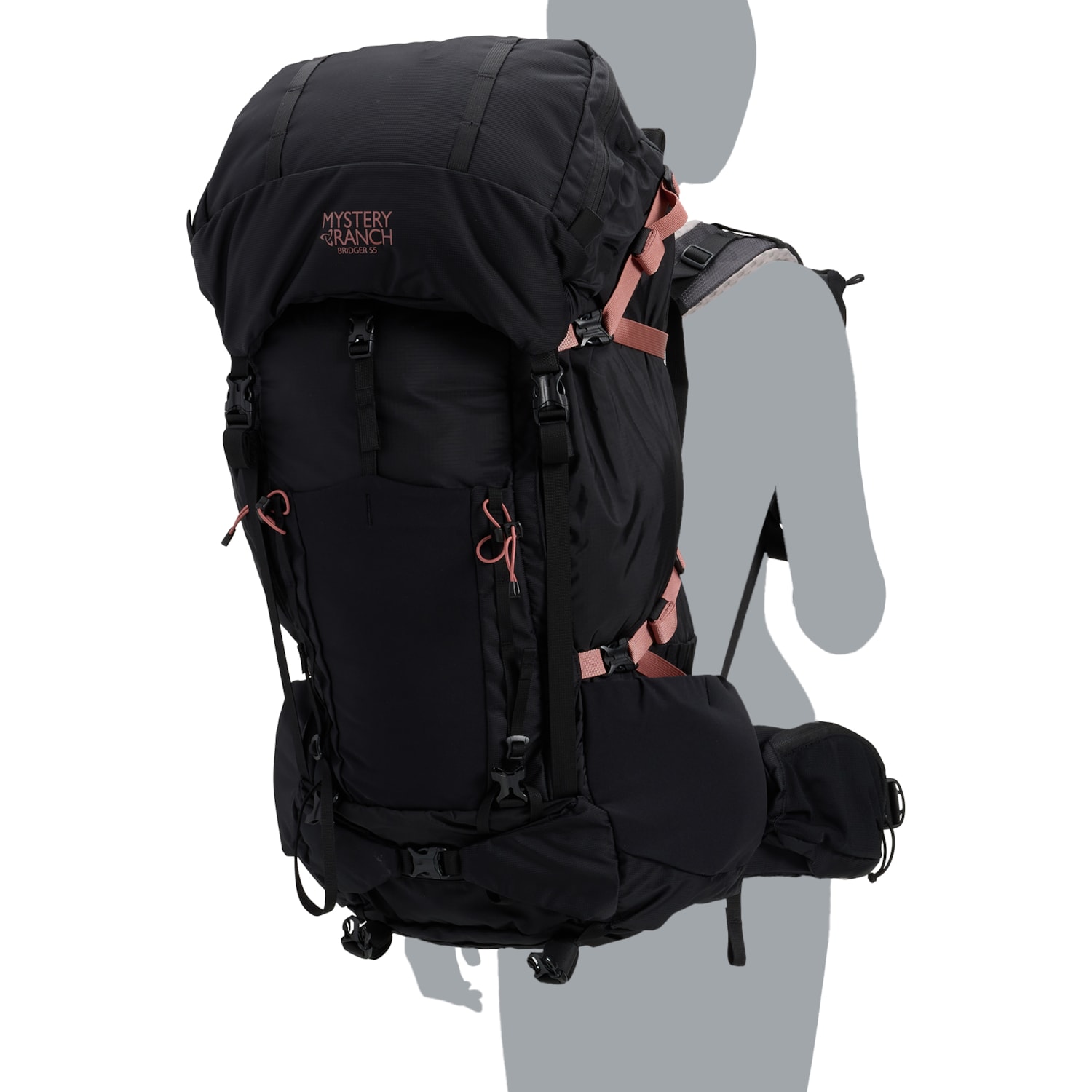 Mystery Ranch Bridger 55 L Backpack - XS, Internal Frame, Phantom