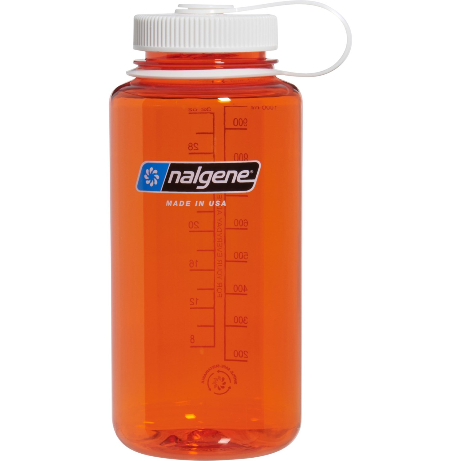 Orange 32oz Wide Mouth Sustain Water Bottle - Nalgene