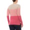 436VJ_2 Nanette Lepore Colorblock Shirt - Cashmere, Crew Neck, Long Sleeve (For Women)