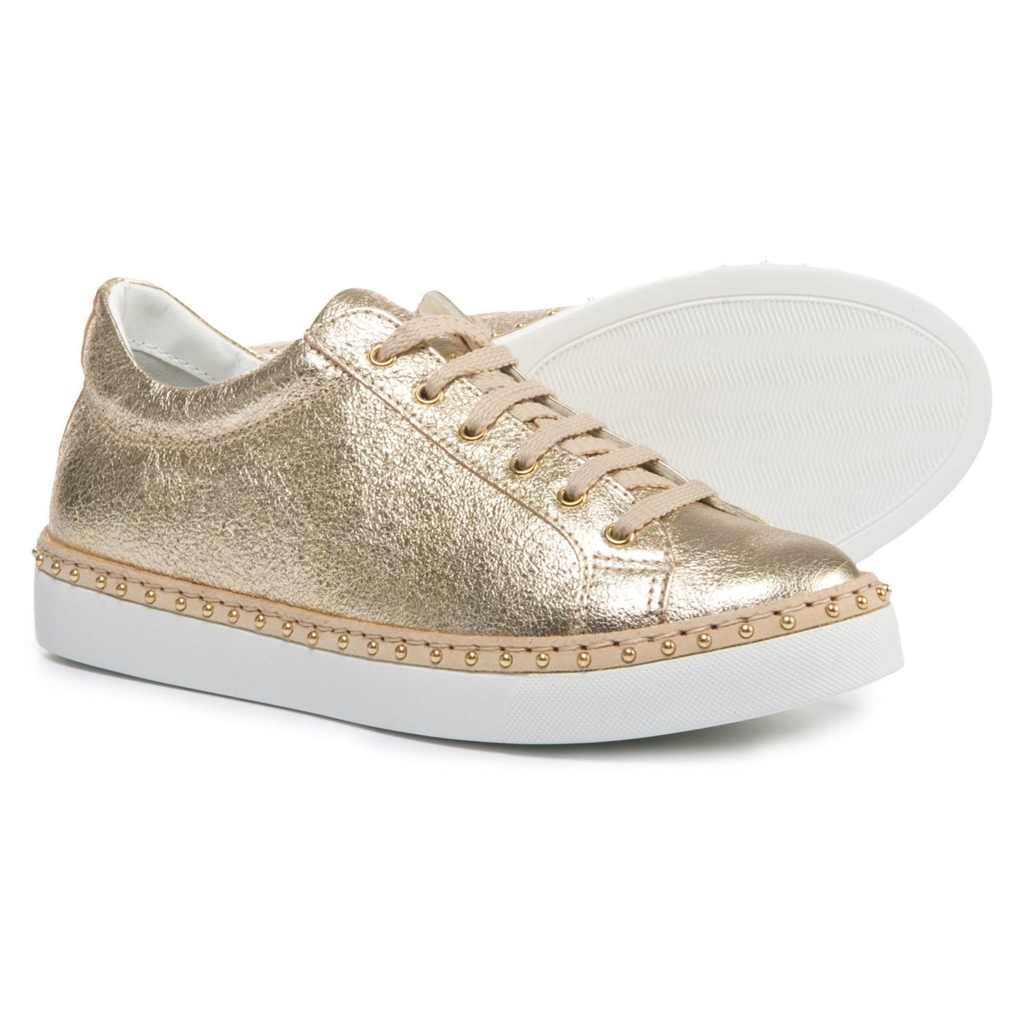 Napoleoni Made In Italy Leather Welt Sneakers For Women Save 79 Napoleoni Made In Italy Leather Welt Sneakers For Women Ed Platino